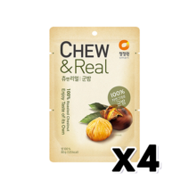 츄앤리얼 군밤 고소한구운밤 간식 80g x 4개, 단품