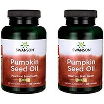 swanson 호박씨 오일 뇌 건강 심혈관 지원 생체 이용률이 높은 필수 지방산(efas) 조합 허브 보조제 1000 mg 100 소프트젤 캡슐, 2