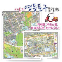 서울시 영등포구 동별 도로명 지도 75cmx 60cm 코팅 SE, 도로명지도, 대림3동
