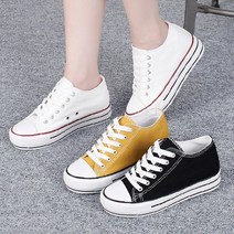 웅슈즈 5cm 키높이 여성 운동화 스니커즈 캔버스화 슬립온 통굽 캠퍼스화 신발 발편한 가벼운 쿠션 푹신한 경량 속굽 굽있는 굽높은 단화