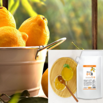 고흥유자로 담은 유자청 파우치 2kg 에이드 드레싱 잼 베이스