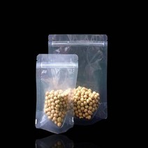 PET 파우치 투명 스탠 드 지퍼백 13cmX20cm 300매 딩 팩 비닐 봉투, 단품