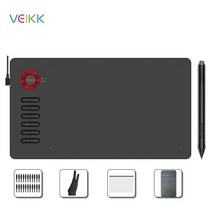 디지털 드로잉 테블릿 veikk a15 10 x 6인치 드로잉 태블릿 8192 레벨 펜, a15블루 필름, 협력사