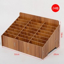 명함 객실 호텔 카드 키 수납 분류 정리 보관함 모텔 카드키 수납 정리함 선반 핸드폰 쿠폰, 24 브라운