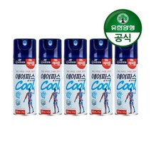 유한양행 해피홈 쿨 에어파스 에어로솔 200ml 5개, 단품