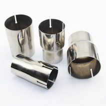 자동차부품 1pcs 자동차 액세서리 304 스테인레스 스틸 파이프 배기 감소 조인트 대형 소형 범용 머플러 슬, 09 60mm-63mm