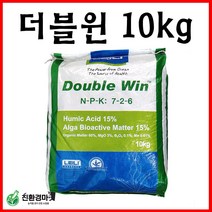 [친환경마켓] 더블윈10kg 코리아아그로 비료 밑비료 퇴비 독일 퇴비대용 밑거름 거름 고추 배추 마늘 양파 복합비료 텃밭 기비 원예용 모든작물 토양개량제 완숙퇴비