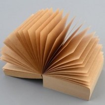 미니 무지 떡메모지 한장씩 뜯어쓰는 메모 종이 사무용 사각 400매 1P, 색상, 우유색