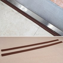 고무 경사 방 문턱 받침 몰딩 안전 문지방 보호 가드 도어 문받침대 2개