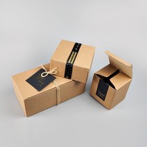 b형 크라프트 상자 box 접이식상자 소형 긴박스 캔들 향초 조립식 작은 미니 선물용, 250장, (tb26)100x100x110