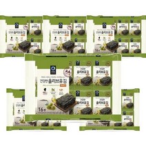 청정원 아침메뉴추천 건강한 올리브유 재래김 도시락 김 반찬 맛있는 어린이간식 5g 16봉 6개 간단한요리 간편식, 45세트