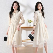 봄 레이스 선녀 기질 원피스