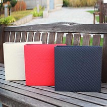 토비메모리 대용량 가죽앨범, 40매, 엠보싱(레드)-백지