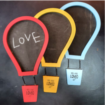 미니 빈티지 아이방 인테리어 열기구 블랙보드 메모 메뉴 칠판 카페 식당 입간판 배너