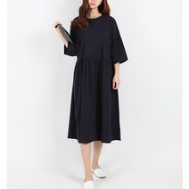 로잘린 러버 셔링 반팔 원피스