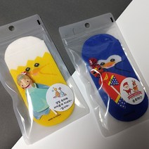 어린이집 유치원 생일답례품 양말/캐릭터 덧신-국내산 아동양말 Made in Korea(포장.스티커 무료)-어린이집 선물 입학 졸업 종업식 크리스마스 단체선물, 동물친구들﻿ 덧신﻿ 지퍼백 포장+공주&히어로