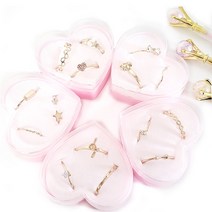 하트케이스 레이어드 반지세트 랜덤1SET(3개입) / 1박스(20SET) 3종 링 유아 아동 문구 팬시