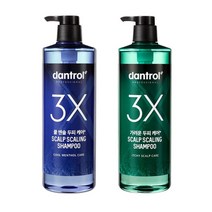 댄트롤 3X 쿨 멘솔 가려운 두피 케어 980ml 대용량 샴푸, 가려운 두피케어980ml, 본상품선택