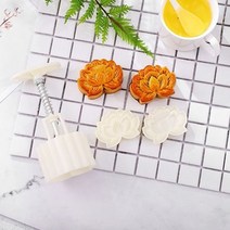 과자 몰드 수압식 월 도산의 빙피 미드 가을 만들다 녹두떡 연마기 50G 입체 75 g 100 전병 인쇄 2725892658, 입체 연꽃 몰드 50-63g