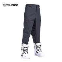 SUB22 남성 스노우 보드복 조거 팬츠 보드바지 다크그레이