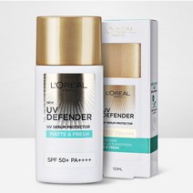 로레알 유브이 디펜더 선크림 50ml, 오일프리(매트&프레쉬), 1개