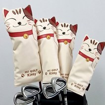 고양이 골프채커버 귀여운 행운 고양이 Golf Club Cover 아이언 퍼터 헤드커버, 우드커버-MSAQ02