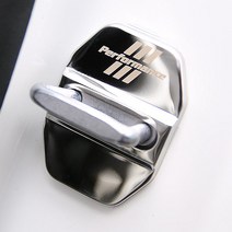 [3G MALL] BMW X2 F39 크롬 도어스트라이커 커버 몰딩 자동차 차량 튜닝 용품, 00)_실버1P