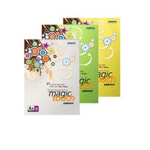A4 삼원 단면머메이드지/매직터치/10장입/180g/머메이드지/색지/색상지/색복사용지/칼라복사지/POP용지/수채화용지/일러스트, 1 순백색