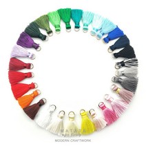 마크라메 비즈 악세사리 재료 미니 태슬 티니 타슬(24COLORS), 3.라이트카키