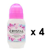 크리스탈 데오도란트 롤온 무향/66ml 4개/Crystal