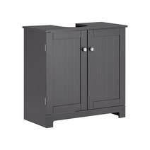[신품][국내배송] SoBuy 욕실 화장실 간이 세면대 세면기 하부장 욕실 수납장 MDF BZR18-II-DG, 1개