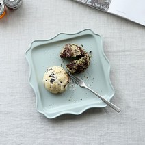 벨라 사각접시 8인치-디저트 카페 홈카페분위기 도자기접시, 베이지