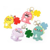 가죽공예 공룡 거울 키링 DIY 열쇠고리 만들기, B.여름이