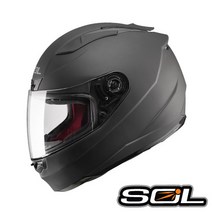 뛰어난 안전성을 갖춘 / 스포츠 풀페이스 헬멧 / SOL SF-3 솔리드 무광블랙