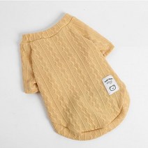 반려동물 셔츠 스웨터 멀티 컬러 편안하고 스위트 범용 캐주얼 용품, XXL, Yellow