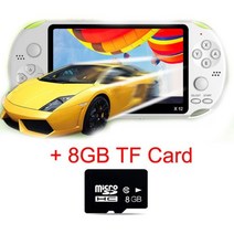 레트로 더블 로커 5 장착 PSP 용 휴대용 비디오 콘솔 1 인치 디스플레이 TV 게임 플레이어 RoHS 시간 제한 판매 레트로게임기 월광보합 오락실게임, CHINA_X12-w 8g Tfcard