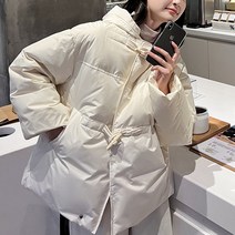 넷투넷코리아 여성 점퍼 가방 루즈핏 오버핏 긴팔 후드 롱 무지