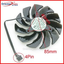 MINI-ITX 카드무료 배송 T129215SU DC12V 0.50A 85mm 40*40*40mm 팬 기가 바이트 GTX1060 1070 미니 ITX 그, 01 없음 RGB_01 Black
