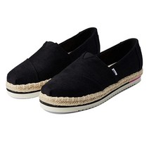탐스 Alpargata 플랫폼 여성슬립온 단화 블랙1