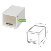 천지몰 창신리빙 화인UV 스텝 서랍박스 백색 27 2호, 1개