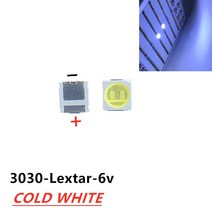 Lextar LED 백라이트에 대 한 50pcs 높은 전원 1.8W 3030 6V 쿨 150-187LM PT30W45 응용 프로그램 smd led, 한개옵션0