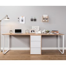 2200 2인용책상 G-104, 오크화이트