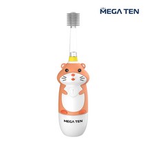 메가텐 키즈소닉 전동칫솔, 01 소프트(48개월 미만), 08 햄스터