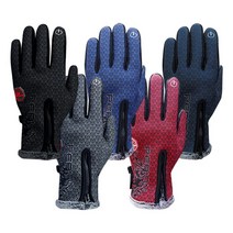 [원아더] 방한 네오프렌장갑 방수 방풍 스마트폰터치, 색상:레드 / 사이즈:XL