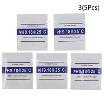 PH 측정기 PH 버퍼 분말 측정 교정 솔루션 ph4.00/ 6.86 /9.18 디지털 Pm 테스트 미터 배관 용 5/15 개/몫, 03 A3