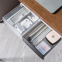 데커디 슬라이딩 히든서랍 붙이는 서랍 대형, 블랙