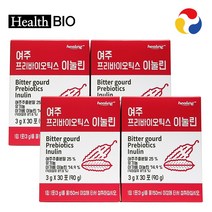 Healing 여주 프리바이오틱스 유기농 아가베 이눌린 30포, 4박스(4개월분)