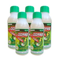 대유 디디브이피 500ml 5병 축사 모기 파리 방역 살충제 연막 구더기 퇴치 해충 제거 약 화장실 소독, 5개