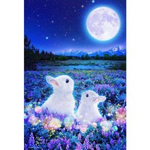 BEVERLY 비버리 M81-559 달맞이 토끼 [직소퍼즐 1000피스 (크기: 38×26cm)], 단일