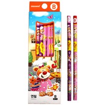 모나미 아기곰 레아 5본 B 연필, 2개